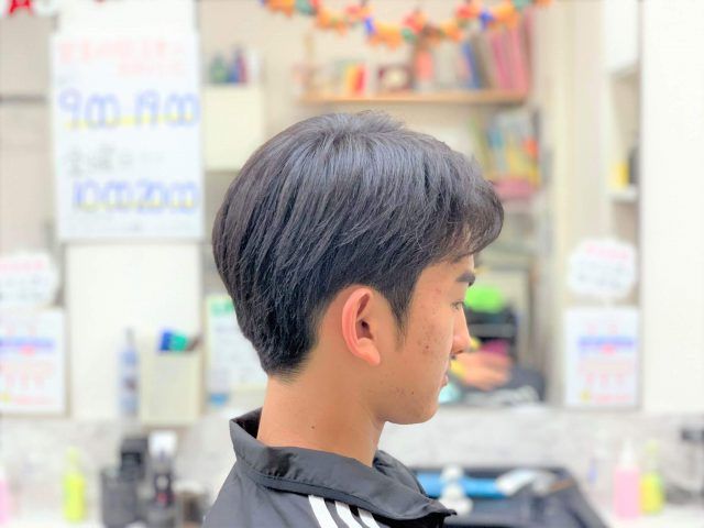 中学生男子髪型画像